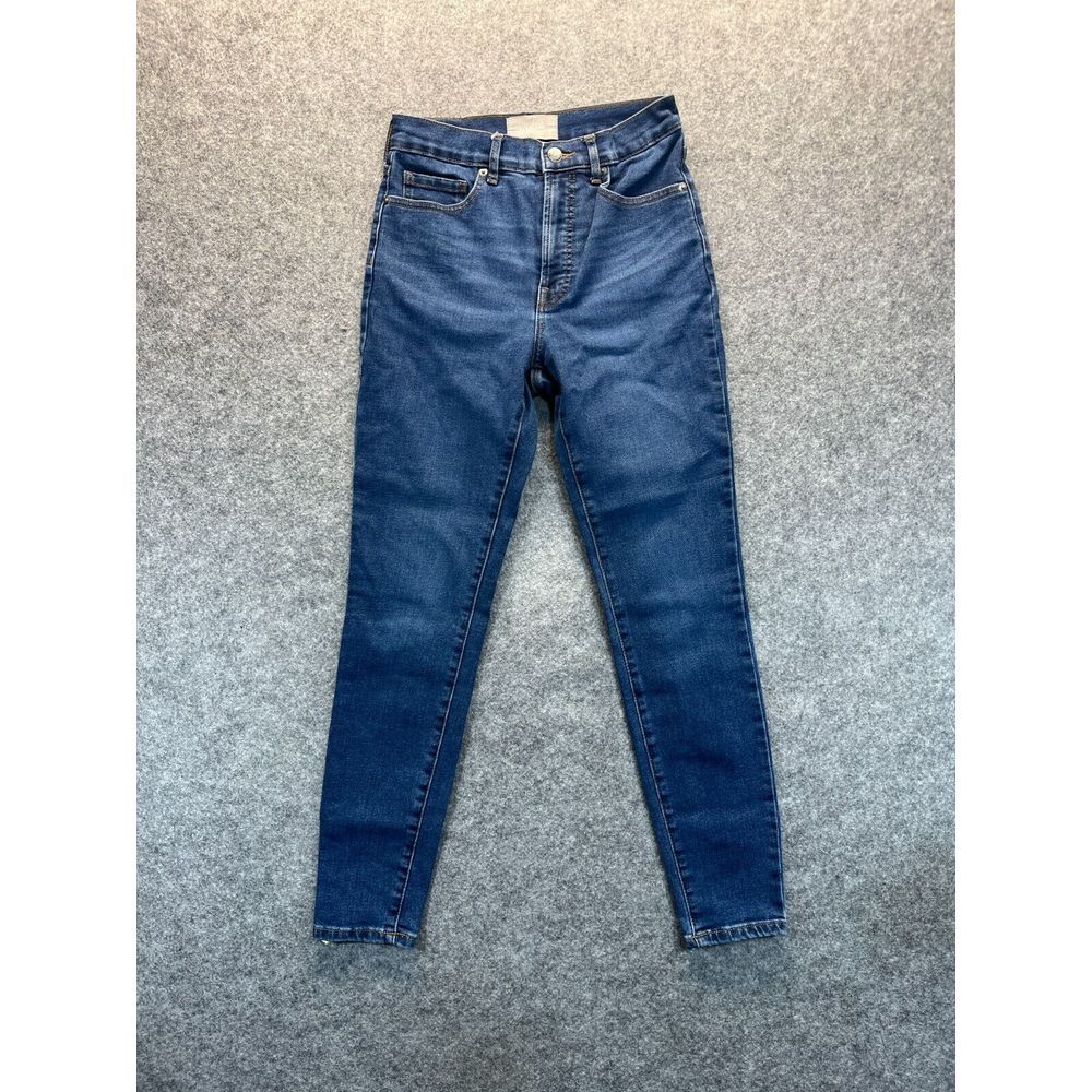 Everlane Jeans Womens‎ Size 27 High Rise Skinny Medium Blue Stretch Denim